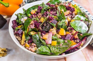 Beetroot Salad With Walnuts and Couscous | Healthy Salad Recipes