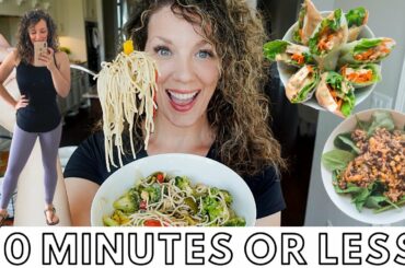Easy & Healthy 10 MINUTE VEGAN MEALS // WHOLE FOOD PLANT BASED