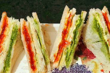 Tri colour sandwich recipe- sandwich recipe- Healthy sandwich recipe-Republic day spcl sandwich