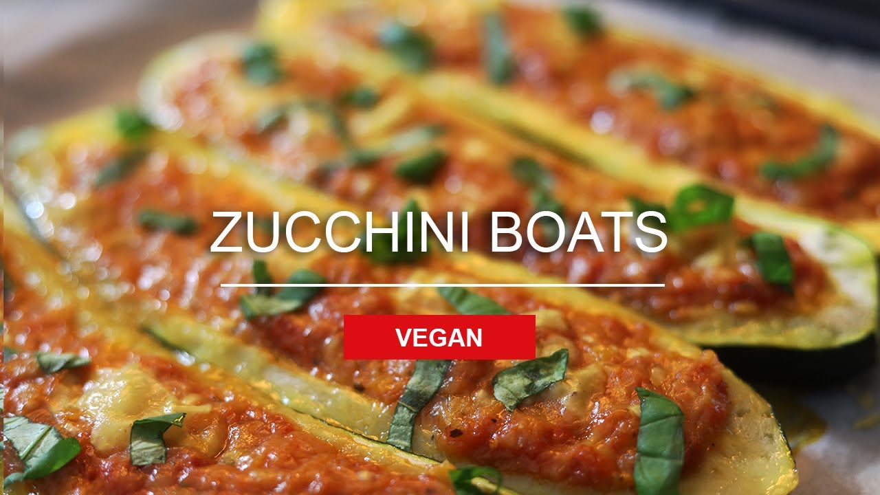 Vegan stuffed zucchini boats recipe | Easy and Healthy Vegan stuffed zucchini boats recipe | Easy and Healthy