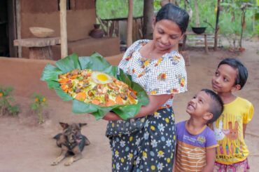 Fried prawns fish and yellow rice with easy lunch for my farmers | mali cooking
