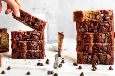 Best Chocolate Chip Banana Bread Recipe | How to make moist banana bread