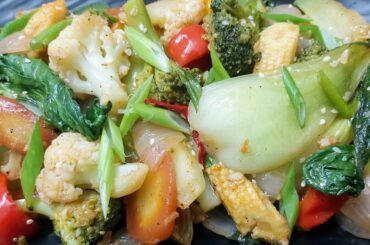 VEGETABLE STIR FRY RECIPE |  Chinese Style Stir Fry Vegetables | Healthy Low Carb Veggie Recipe