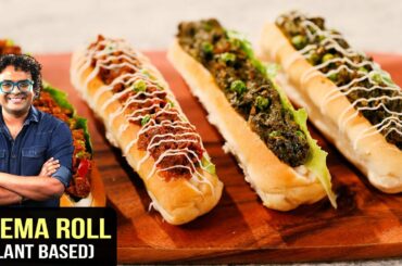 Keema Roll (Plant Based) | Mumbai Keema Roll | Easy Snack Recipe | Keema Roll Recipe By Chef Varun