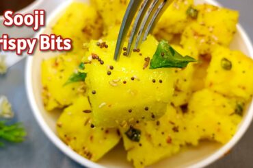 No Besan~No Maida Healthy Breakfast Recipes | Crispy Sooji Bits Recipe | Instant Breakfast Recipes