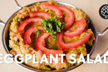 Healthy Eggplant Salad Recipe, Easy and Simple