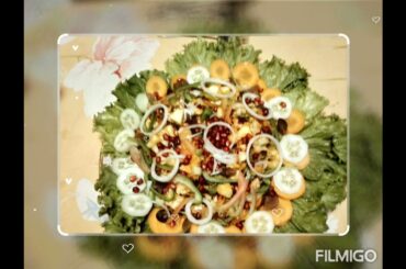 fresh and healthy salad recipe in description