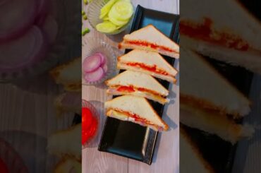 Cucumber Sandwich Recipe | Fireless Cooking - Healthy Breakfast | #Shorts