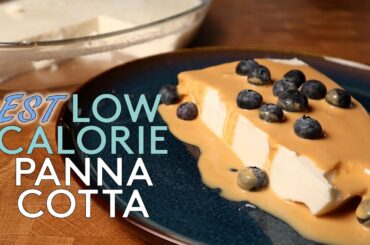 BEST Low Calorie Panna Cotta | Italian Low Fat Dessert for Weight Loss | Anabolic Dessert recipe
