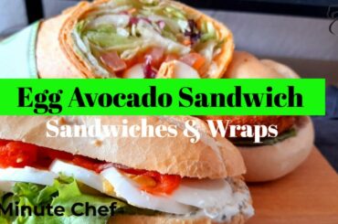 Egg Avocado Sandwich - Easy to Prepare - Healthy Weight Loss - 3 minute chef - Egg Avocado Sandwich