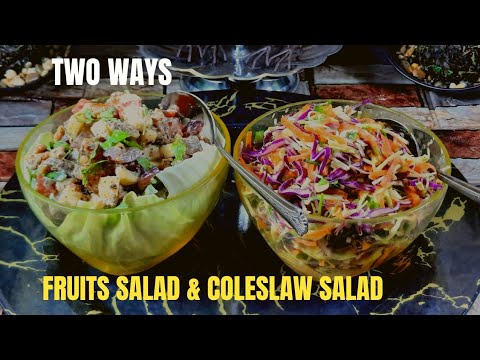 Fruits Salad & Coleslaw Salad | Healthy Salad Recipes in 10 minutes| Salad Recipe for weight loss | Fruits Salad & Coleslaw Salad | Healthy Salad Recipes in 10 minutes| Salad Recipe for weight loss |