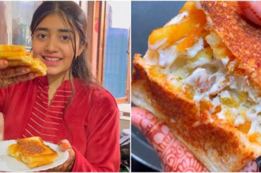 Have you ever tried fries sandwich || cheese sandwich recipe || Easy breakfast idea || Adeeba Naaz