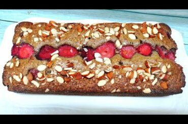 Strawberry Bread | Strawberry Recipe | Keto Bread | Healthy Bread | Gluten free