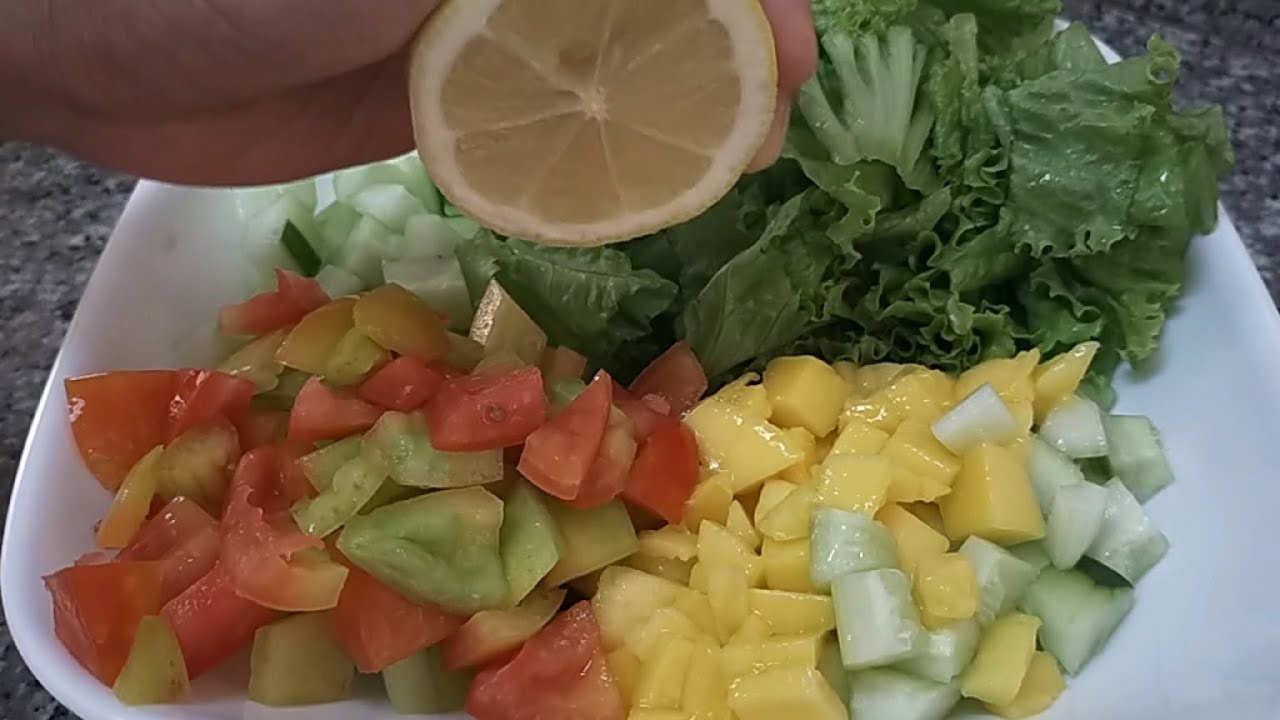 HEALTHY SALAD RECIPE| MANGO, CUCUMBER & LETTUCE SALAD| FOOD @Mommy LG HEALTHY SALAD RECIPE| MANGO, CUCUMBER & LETTUCE SALAD| FOOD @Mommy LG