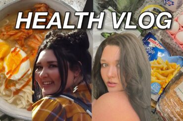 HEALTH VLOG: weight loss grocery haul, AYBL clothing haul, and healthy recipes I love