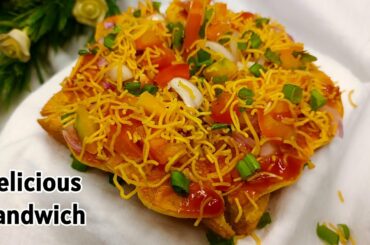 5 Min Chatpati Sandwich Recipe | Quick Breakfast Recipes | Indian Breakfast Recipes | Tiffin Recipes