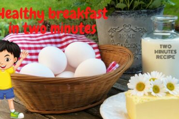 quick two minutes healthy breakfast recipe /two minutes recipe/bread omelette/ Bee'z Treaty Plates.
