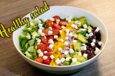 I can't stop eating this healthy SALAD, so fresh that it tastes all vegetables!!