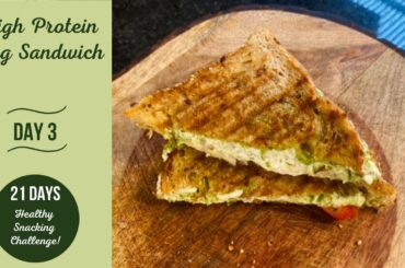 Day 3 | High protein Veg Sandwich | healthy sandwich recipe | Heathy Snacks Ideas