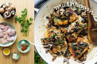 Mushroom Chicken | A quick and easy healthy dinner idea