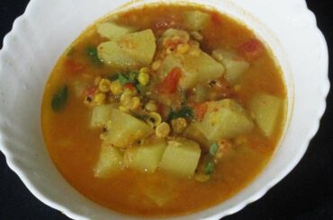 Split Chickpea Chayote Stew/  Dinner Recipes / Chayote Recipes /Snacks Recipes/Chickpea Recipes 1020