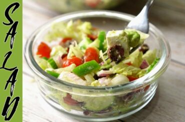 Fresh Tasty & Healthy Greek Salad Recipe Homemade + Easy Dressing | KETO Friendly - Foodways