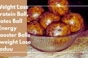 Healthy energy protein balls no sugar no ghee/ oil weight loss recipe | protein ladoo | energy laddu