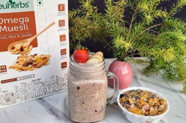 Muesli Smoothie| Healthy Breakfast Recipe| Muesli Recipe | Weight Loss Recipe - The Bliss Food