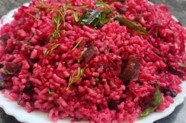 Beetroot Rice Recipe In Telugu |Quick & Healthy Lunch Box Recipe | Beetroot Rice in @Healthy Plaza