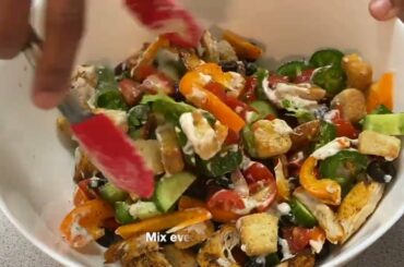 Quick Salad recipe | Healthy salad recipe (Caesar)|Caesar salad recipe | How To Make Salad in Hindi