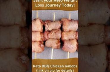 Amazing Healthy Keto Recipe - Keto BBQ Chicken Kabobs #Shorts #Weightloss #Ketodiet #Recipe