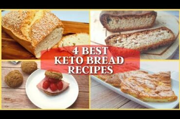 4 x BEST EVER Keto Bread Recipes (Gluten Free Bread)