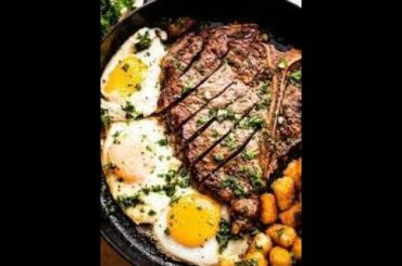 KETO DIET RECIPES - Delicious Steak And Eggs #shorts #ketodiet #keto