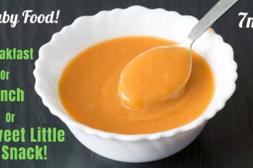 Baby Food | Healthy Wheat Carrot Porridge | Breakfast, Lunch or Snack for 7M+ Babies