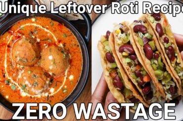 2 Must Try Leftover Roti Recipes - Roti Kofte & Roti Sandwich Tacos | Easy Leftover Chapati Recipes