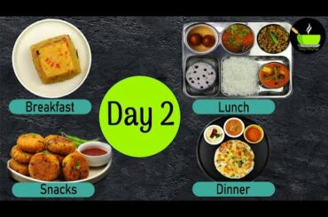 One-Day Meal Plan | Breakfast Lunch And Dinner Plan | Healthy Indian Meal Plan Day - 2 | Easy Recipe