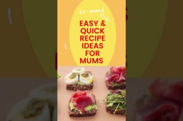 60 Second! Easy & Quick Healthy Toast Sandwich Recipe Ideas For Your Kids #shorts