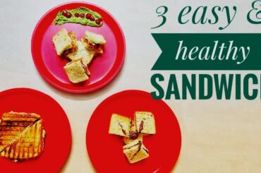 3 Easy & healthy Sandwich | mayonnaise sandwich|vegetable sandwich|Nutella sandwich|how to make