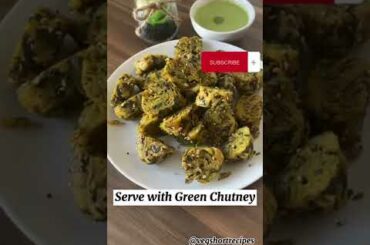 Palak Muthia | spinach Muthia #gujaratirecipe #indianfood #healthydinner #shorts @VegShortRecipes