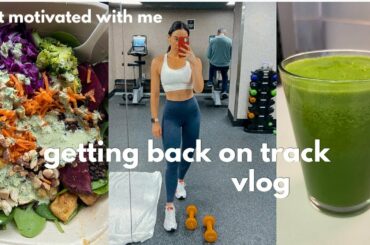 GETTING BACK ON TRACK VLOG: healthy reset routine, walking around NYC, running errands, gym routine