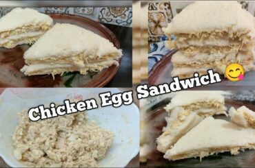 Chicken Egg Mayo Sandwich | Chicken Sandwich | Club Sandwich Recipe | Lit Areej Kitchen |