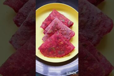 Beetroot roti recipe |Beetroot Paratha | Weight loss recipes | Healthy Breakfast #shorts |Detox roti