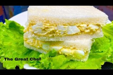 Easy Bread Sandwich Recipe | The Great Chef