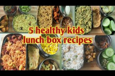 Monday to Friday 5 healthy kids lunch box recipes || snack box ideas
