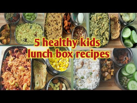 Monday to Friday 5 healthy kids lunch box recipes || snack box ideas Monday to Friday 5 healthy kids lunch box recipes || snack box ideas