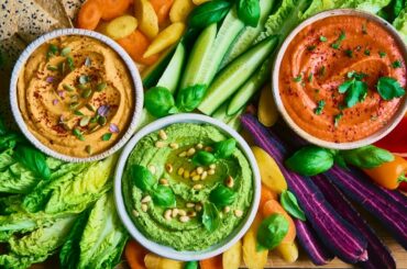 Colourful Veggie Hummus | Vegan, Easy + Healthy