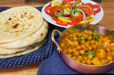 Snow Day Lunch Chickpea And Potato Curry | Aloo Chole Ki Sabzi Easy Healthy Recipe