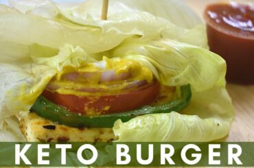 Keto burger l Keto burger recipe l Healthy Burger l Veg Paneer Keto Burger l Low Carb Keto Recipe