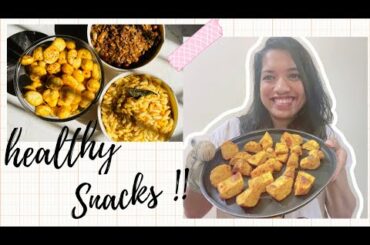 5 Quick & Healthy Snacks Recipes | Diet Vlog [Sub] | Weight loss/diet snacks | Evening snacks
