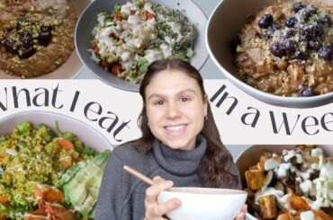 WHAT I EAT IN A WEEK // Healthy and wholesome plantbased meals